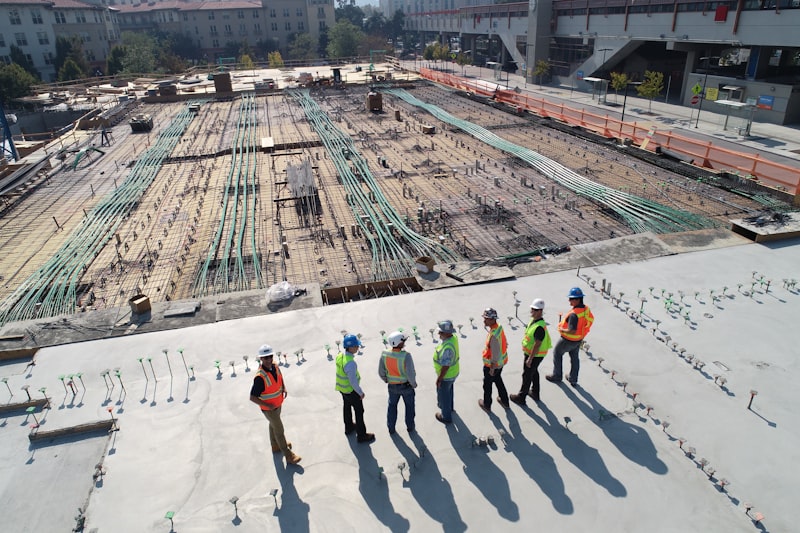 Construction site for new home development
